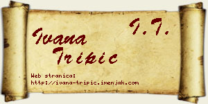 Ivana Tripić vizit kartica